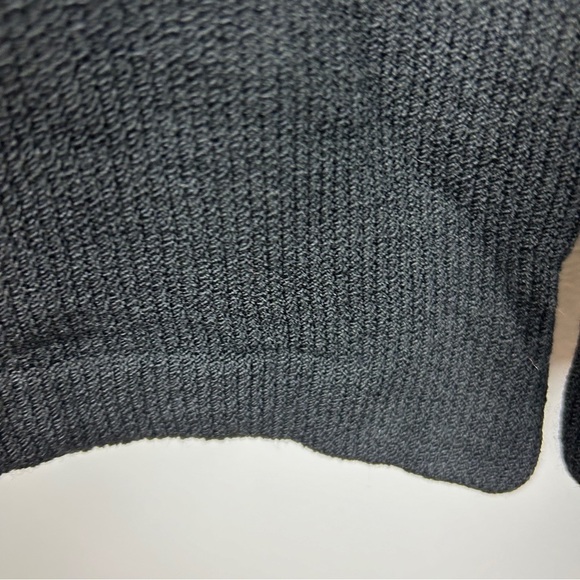 St. John Basics Santana Knit Button Front Sweater Cardigan Large Black - Picture 10 of 13